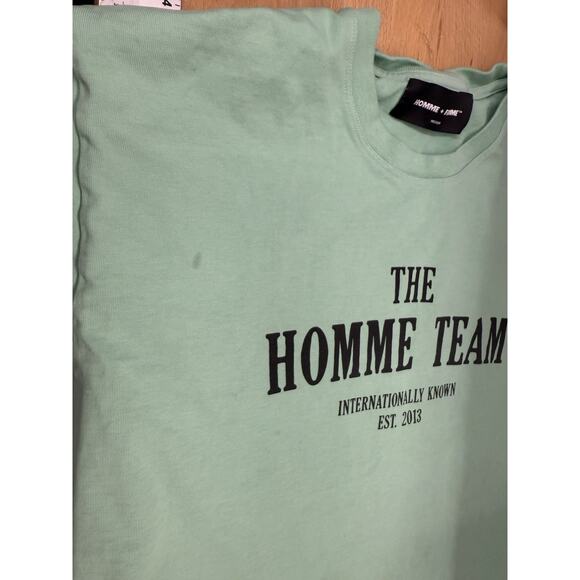 Homme + Femme Los Angeles Team Graphic T-Shirt Green Size Medium – Streetwear OG - Picture 3 of 4